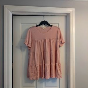 Flowy, Tiered Babydoll Top